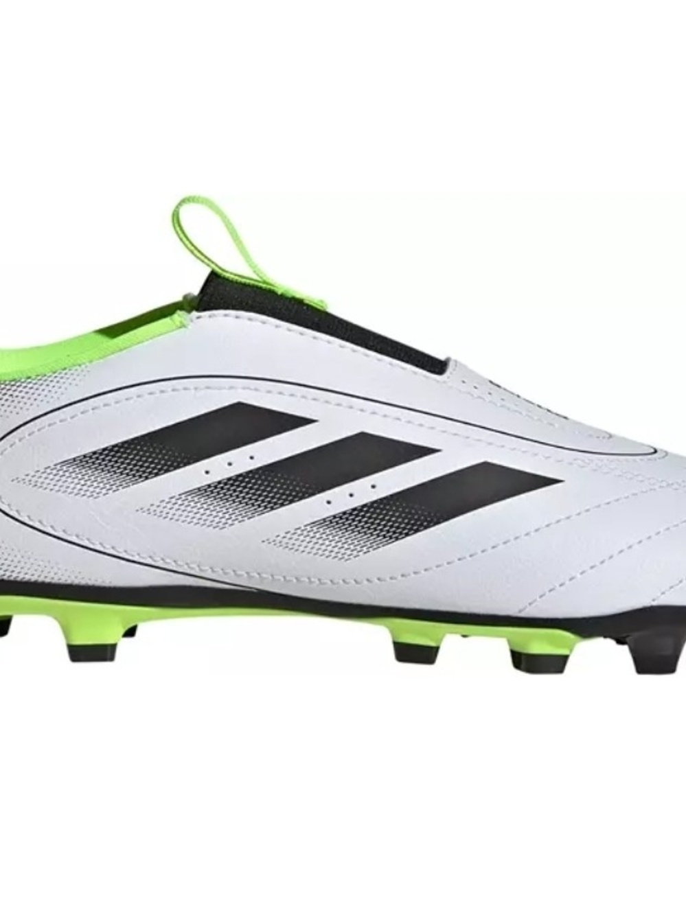 Men's White and Neon Green Soccer Cleats
